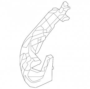 Right front bumper bracket for Mercedes W166 ML 12-15 under headlight