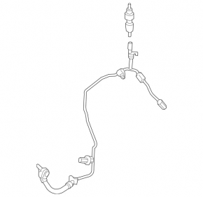Air conditioning condenser-compressor pipe Mercedes CLA 250 14-19