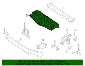 Mercedes EQS-class V297 22-25 radiator panel reinforcement