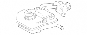 Mercedes Metris W447 16-23 brake master cylinder reservoir