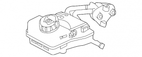 Mercedes Metris W447 16-23 brake master cylinder reservoir