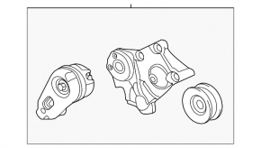 Tensioner roller drive belt Jaguar F-Pace X761 17- on compressor