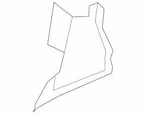 Lower left radiator deflector Ford Edge 15-18 prerest