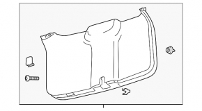 Lower tailgate trim Ford Explorer 20 - black