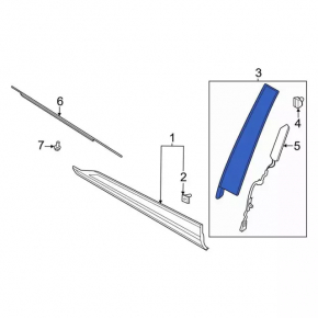Door trim side front left Ford Escape MK4 20-23