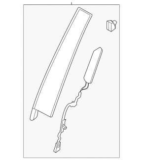 Door trim side front left Ford Escape MK4 20-23