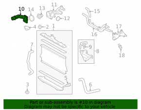 Thermostat housing Lexus RX450h 10-15