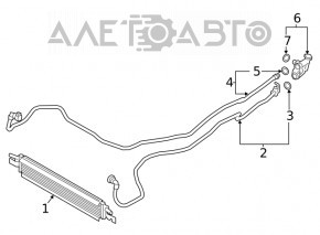 Cooling pipe automatic transmission BMW 3 G20 19- 2.0T outlet
