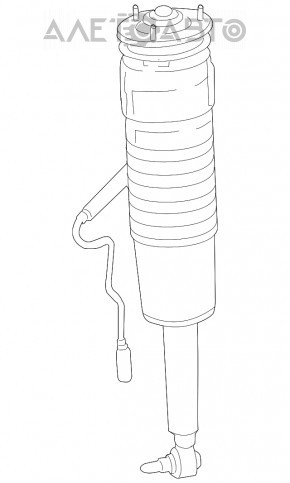Front right air strut Mercedes W221