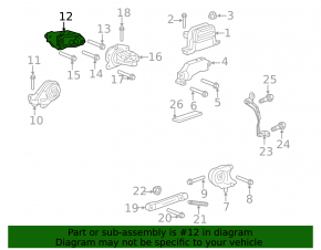 Left Engine Mount Bracket GMC Terrain 10-17 2.4 FWD