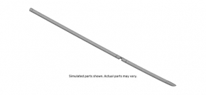 Door seal on the threshold left Chevrolet Malibu 13-15