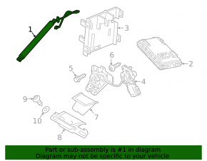Left tailgate shock absorber Volvo XC60 18-19 electric
