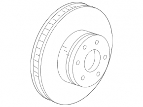 Front left brake disc BMW X3 E83 03-10