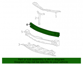 Front Bumper Reinforcement Chevrolet Bolt EUV 22-23