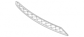 Front bumper grille lower BMW X5 E70 11-13 rest, broken honeycombs