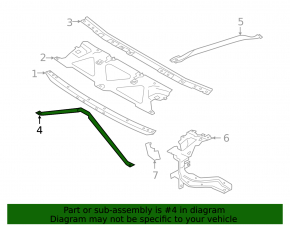 TV strut V-shaped BMW 5 G30 17-23