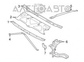 TV strut V-shaped BMW 5 G30 17-23