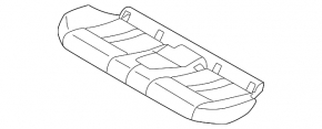 Rear row of seats 2 row BMW 5 G30 17-23 leather dark brown