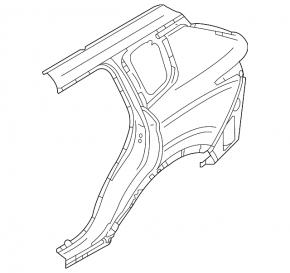 Mitsubishi Outlander 22-25 rear left quarter wing