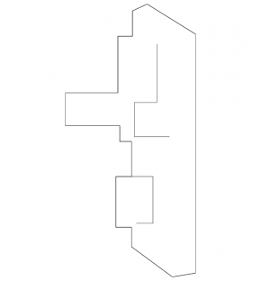Left blind bracket Toyota Rav4 19-22 hybrid