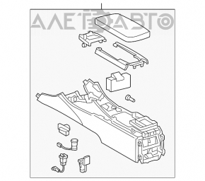 Lexus IS250 IS300 IS350 06-10 black center console armrest
