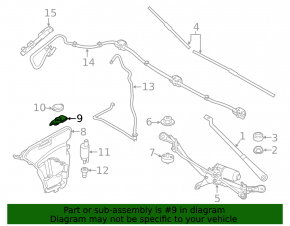 BMW 5 G30 17-23 Windscreen Washer Reservoir Neck Without Cap