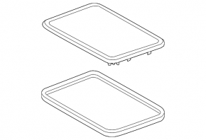 Glass hatch Toyota Sienna 11-20
