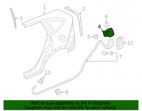 Fuel filler flap Honda CRV 12-16