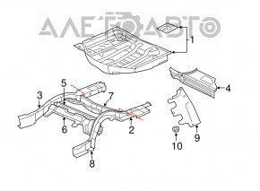 Trunk trough Dodge Charger 11-