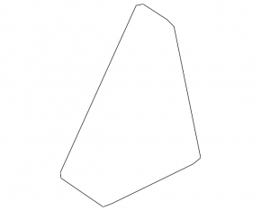 Door trim side triangle rear left Honda Insight 19-22 inner