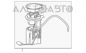 Fuel pump for Jeep Cherokee KL 14- 3.2 FWD