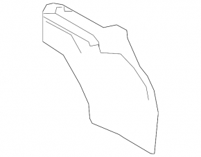 Rear left fender liner, rear part, Hyundai Elantra 21-23 N Line, for R18