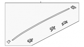 Roof lining right Kia Sorento 16-20