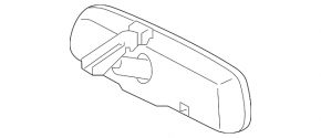 Lexus ES250 ES300h ES350 19-26 interior mirror with collision warning and navigation