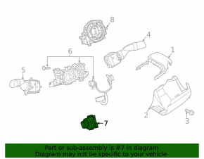 Joystick steering wheel adjustment Lexus ES300h ES350 13-18