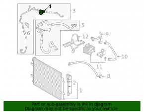 Air conditioning valve Audi Q5 8R 13-16 hybrid