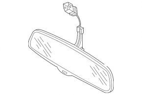 Interior mirror Audi A4 B8 08-16 black with rain sensor, auto-dimming
