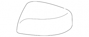 Left side mirror cover for Subaru Crosstrek 2016-2017