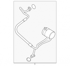 Nissan Ariya 23-25 air conditioner compressor-heater hose
