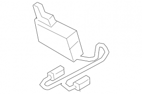 Left hood lock for Porsche Cayenne 19-26 with sensor