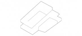 Isofix pad for the rear row 2 Mercedes W167 GLE 350 450 20-23 black
