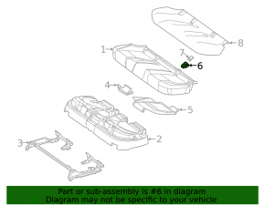 Isofix pad for the rear row 2 Mercedes W167 GLE 350 450 20-23 black
