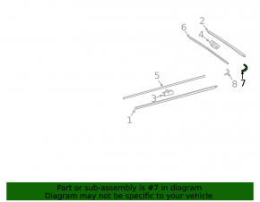Roof lining plug G-class W463 G550 19-24 left
