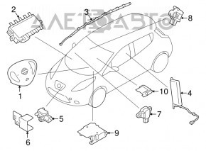 Nissan Leaf 11-12 driver's steering wheel airbag