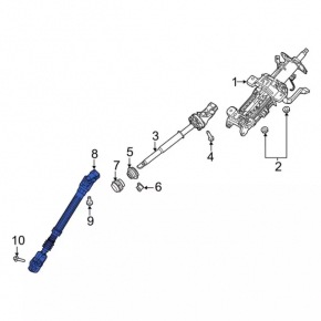 Lower steering cardan shaft Ford Explorer 20-