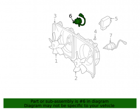 Right cooling fan motor for Mitsubishi Galant 04-12