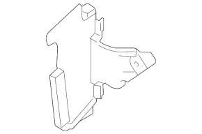 Radiator deflector left Mazda CX-9 16-23