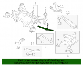 Subaru Outback 15-19 Rear Subframe Strut