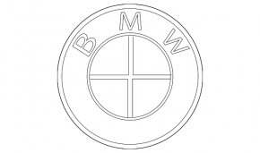 Emblem badge hood BMW X7 G07 19-