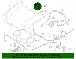 BMW X7 G07 19-26 Hood Emblem